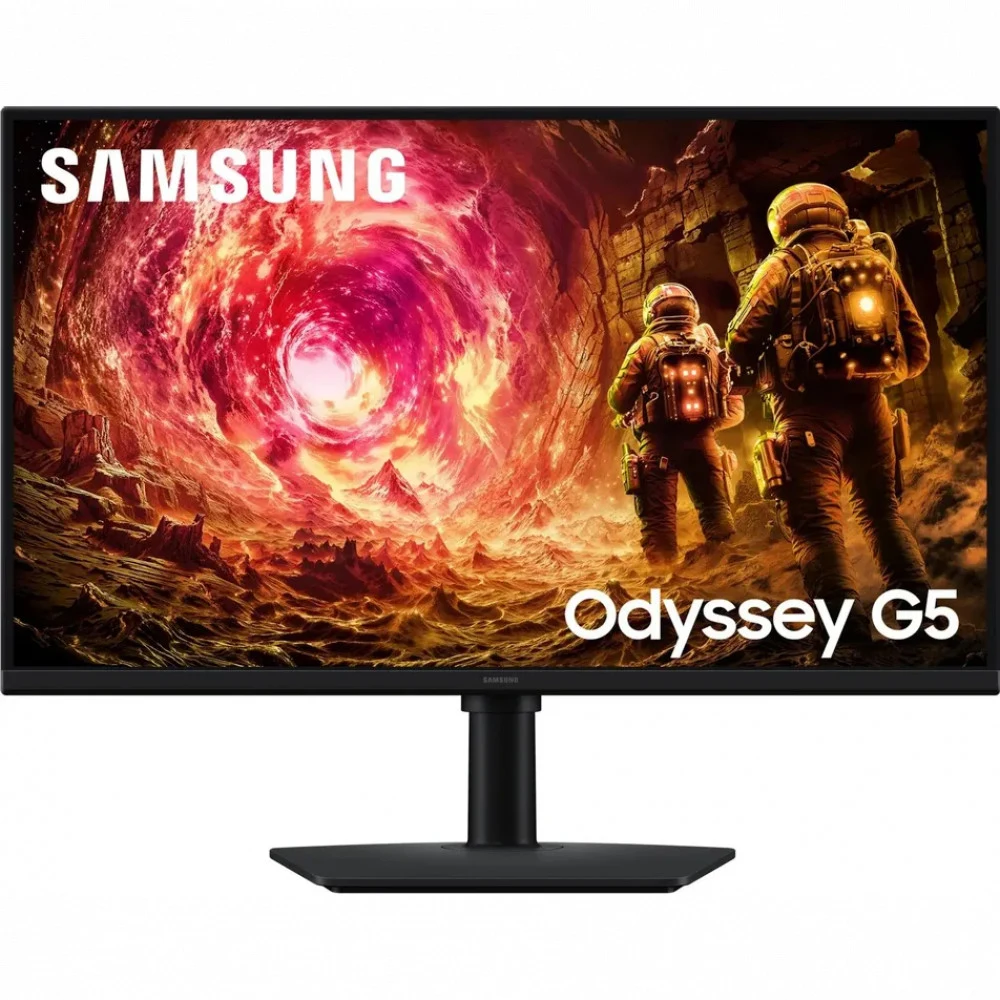 Монитор Samsung 27" Odyssey G5 LS27FG502EIXCI черный IPS LED 16:9 HDMI матовая HAS Piv 1000:1 300cd 178гр/178гр 2560x1440 180Hz G-Sync FreeSync DP QHD 4.1кг