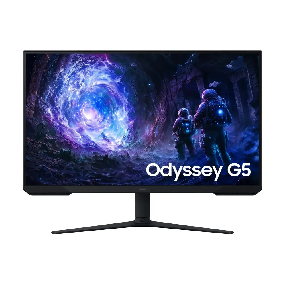 Монитор, Samsung, Odyssey G5, LS32FG512EIXCI, 32", 2560x1440, VA, 180 Гц, 16:9, 300 кд/м2, 1000:1, 1 мс, 178/178, 16.7 млн., DP*1, HDMI*2, Аудиопорт*1, VESA 100*100 мм, Регулировка высоты/наклона/вр