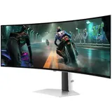 Игровой монитор 49” Odyssey OLED G9 SAMSUNG LS49DG910SIXCI,OLED, Curved 1800R, 5120x1440 144Hz 0.03мс 250кд/м2 1млн:1 1xHDMI 1xMicro HDMI 1xDP 3xUSB-С HDR10+ Gaming. HAS (Регулируемая по высоте подс