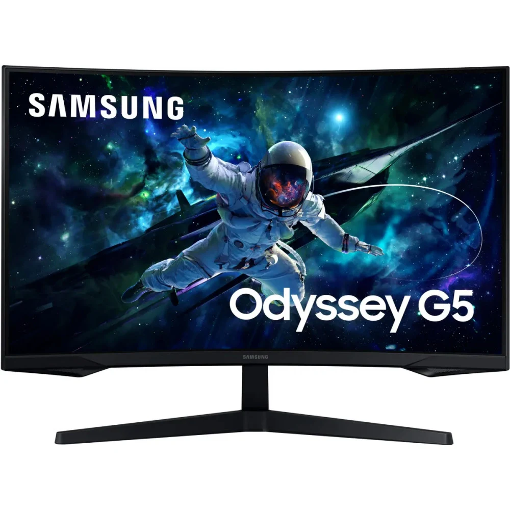 Монитор 27" SAMSUNG S27CG550EI Odyssey G5 G55C QHD Curved VA, 2560x1440, 165Hz, 1ms, 300сd/m, 2500:1, HDR10 | HDMI(2.0), DP(1.2) | ExPSU, Vesa 75, Black