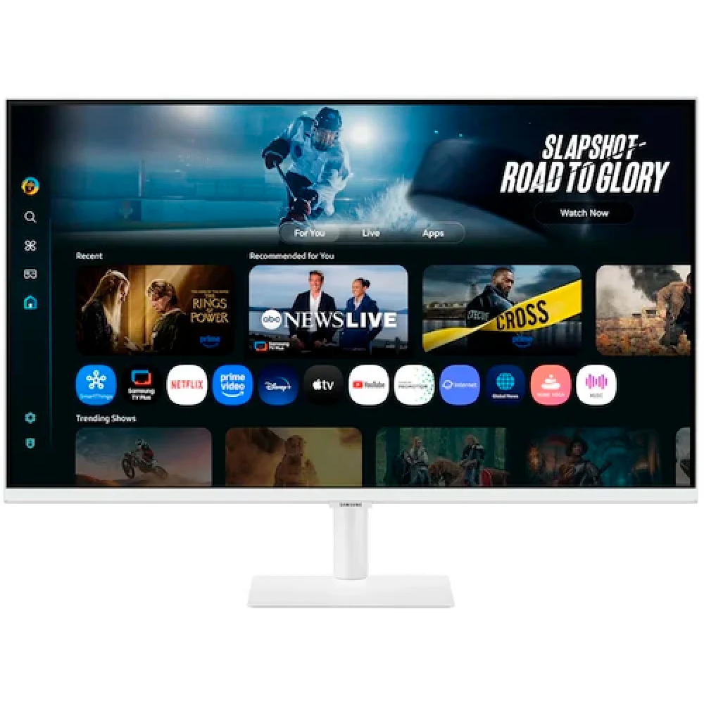 Монитор Samsung 32" Smart monitor M7 S32FM703UI (VA 16:9 3840x2160x60Hz 4ms 300cd 3000:1 178/178 1млрд HDMI USB-C(65W) 2*USB 2.0 Spk10W Tizen HDR10+ sRGB 99% Tilt WiFi5 BT5.2 VESA White ПультДУ)