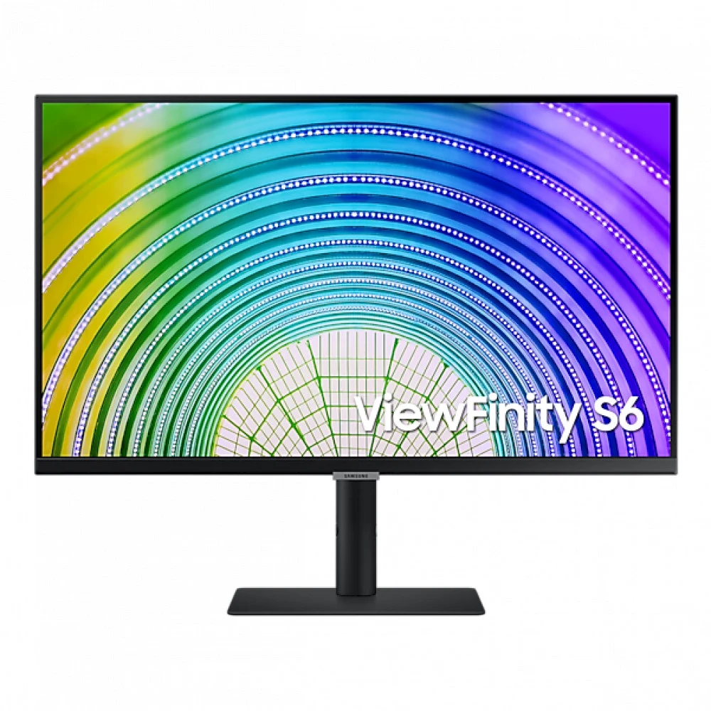 Монитор с Кристальным Изображением 27" SAMSUNG ViewFinity S6 LS27A600UUIXCI, IPS, 2560x1440, QHD, 75Hz, 5мс, 300 кд/м2, 1000:1, 1xHDMI, 1xDP, 1xDP выход, 1xUSB-С, 3xUSB3.0, HAS (Регулируемая по высо