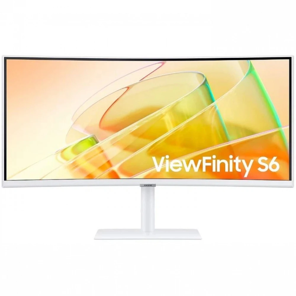 Монитор Samsung 34" ViewFinity S6 S34C650TAUXEN белый VA LED 5ms 21:9 HDMI M/M полуматовая HAS Piv 350cd 178гр/178гр 3440x1440 100Hz FreeSync DP Ultra WQHD USB 8.1кг