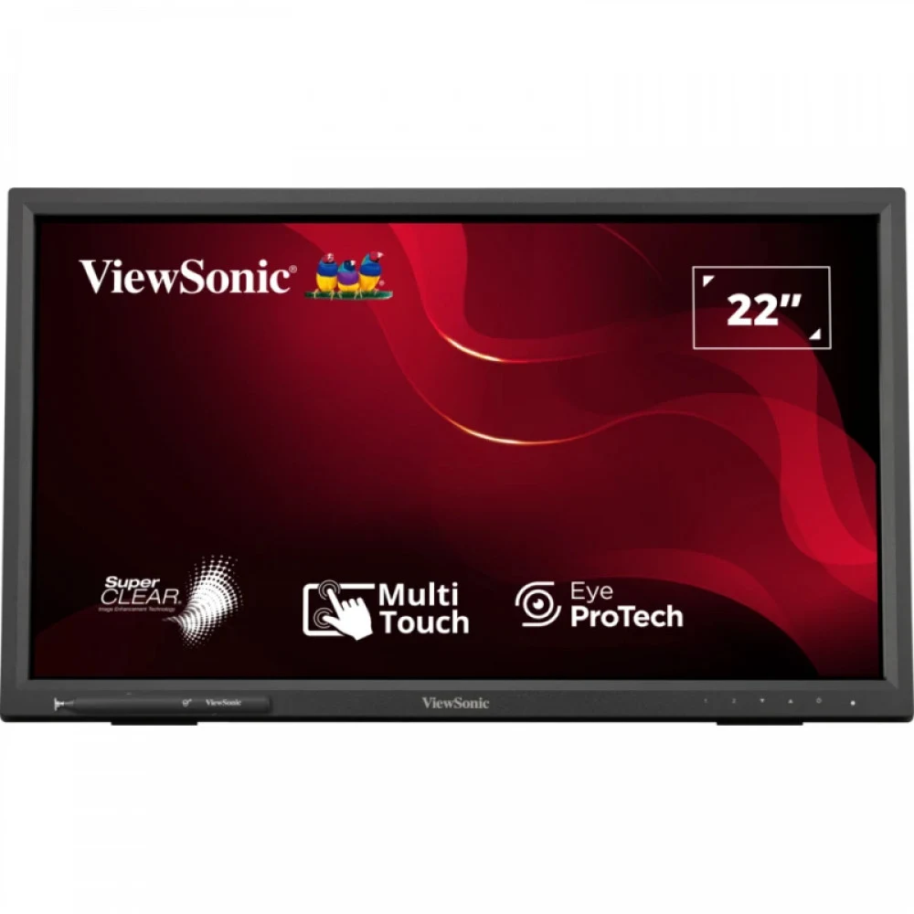 Монитор LCD 21.5'' [16:9] 1920х1080(FHD) TN, nonGLARE, TOUCH, 250cd/m2, H170°/V160°, 1000:1, 20M:1, 16.7M, 5ms, VGA, DVI, HDMI, DP, USB-Hub, Tilt, Speakers, 3Y, Black