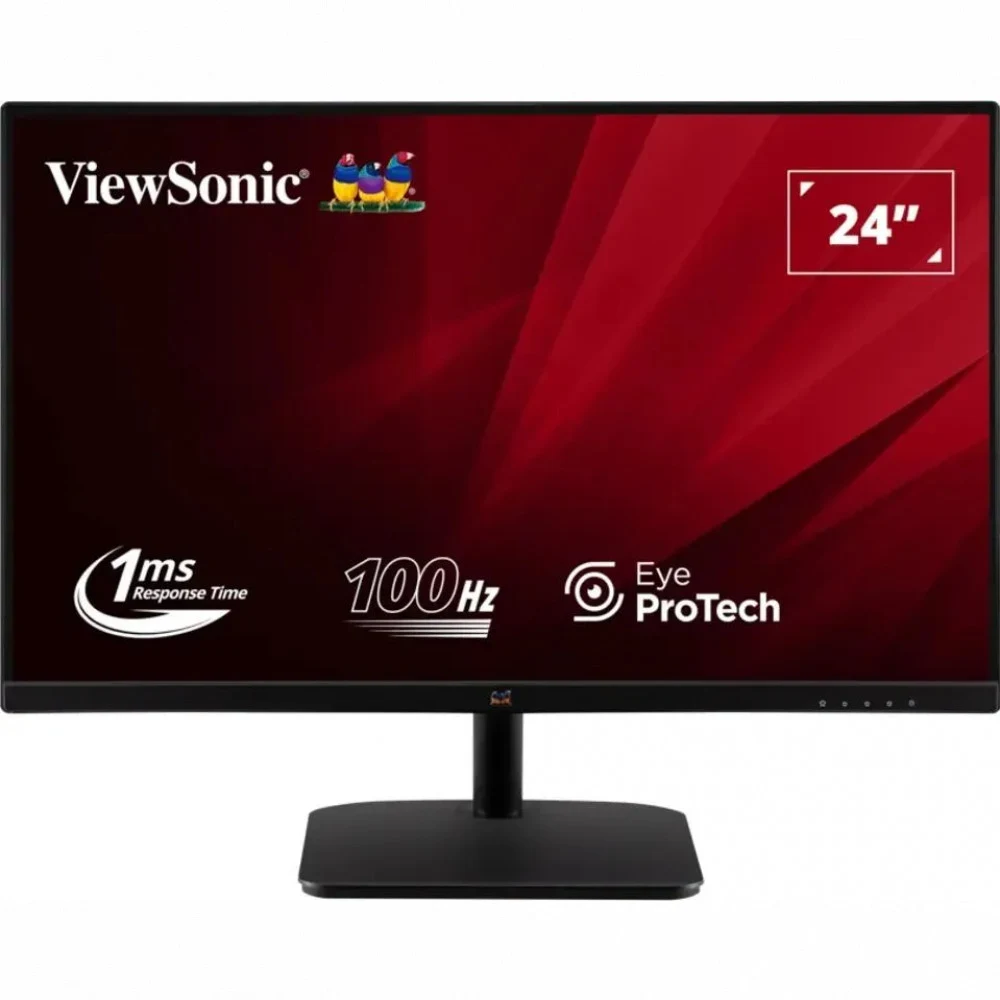 Монитор ViewSonic 23.8" VA2432-MHD-3 черный IPS LED 1ms 16:9 HDMI M/M матовая 1300:1 250cd 178гр/178гр 1920x1080 100Hz VGA DP FHD 2.4кг
