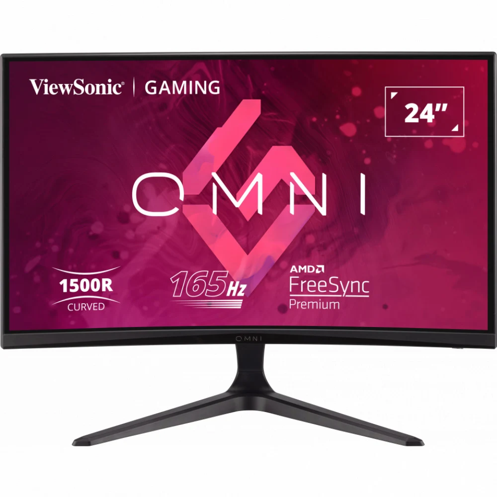 Монитор ViewSonic 23.6" VX2418C черный VA LED 1ms 16:9 HDMI M/M матовая 250cd 178гр/178гр 1920x1080 DP FHD 3.1кг