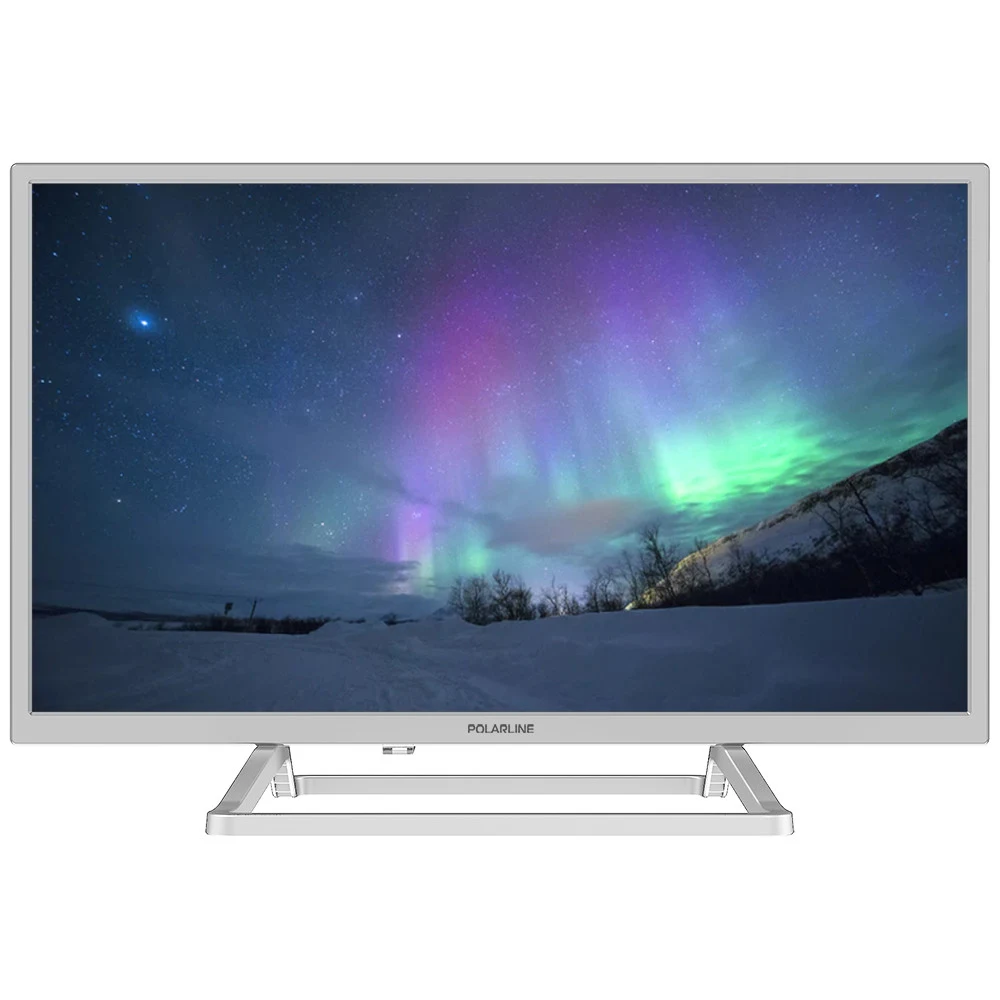 Телевизор LED/ Телевизор LED PolarLine 24" 24PL52TC белый HD 60Hz DVB-T DVB-T2 DVB-C DVB-S2 (RUS)