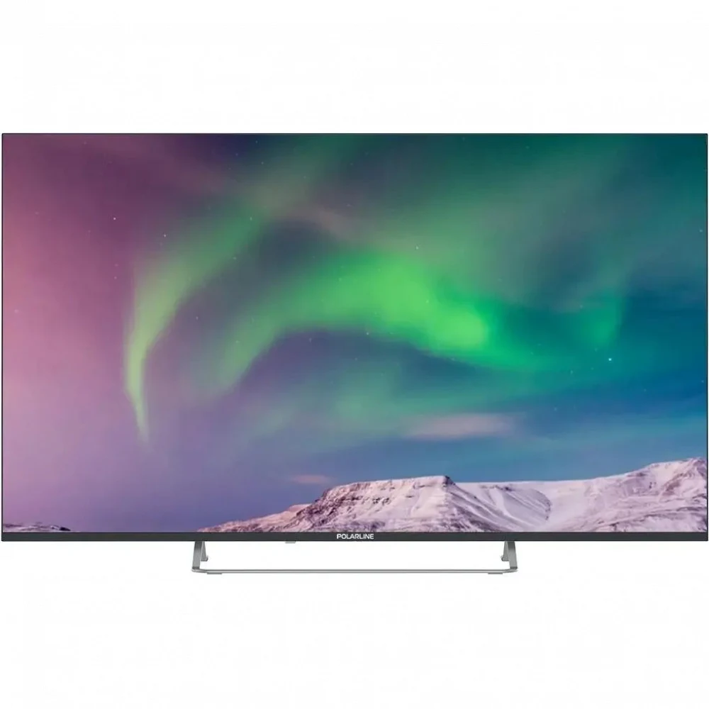 Телевизор QLED PolarLine 55" 55PQ71STC-SM Frameless черный 4K Ultra HD 60Hz DVB-T DVB-T2 DVB-C DVB-S2 USB WiFi Smart TV (RUS)