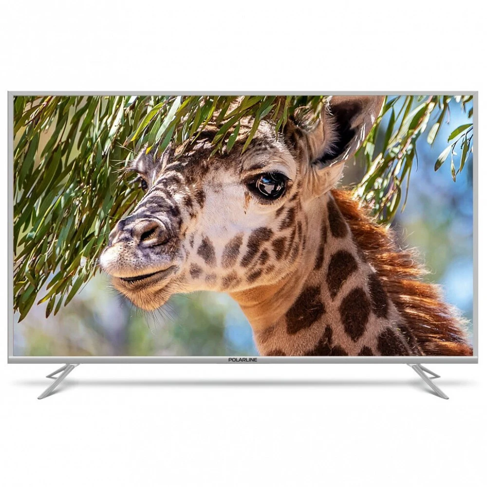 POLAR LINE LED LCD TV 65"(3840х2160) MVA LED, 330cd/m2, USB, HDMI, RCA, CI+ slot, RJ45, Multimedia player, Smart 1+8Gb, Android 7, DVB-T/T2/C, 180W, 2x8W speaker, silver