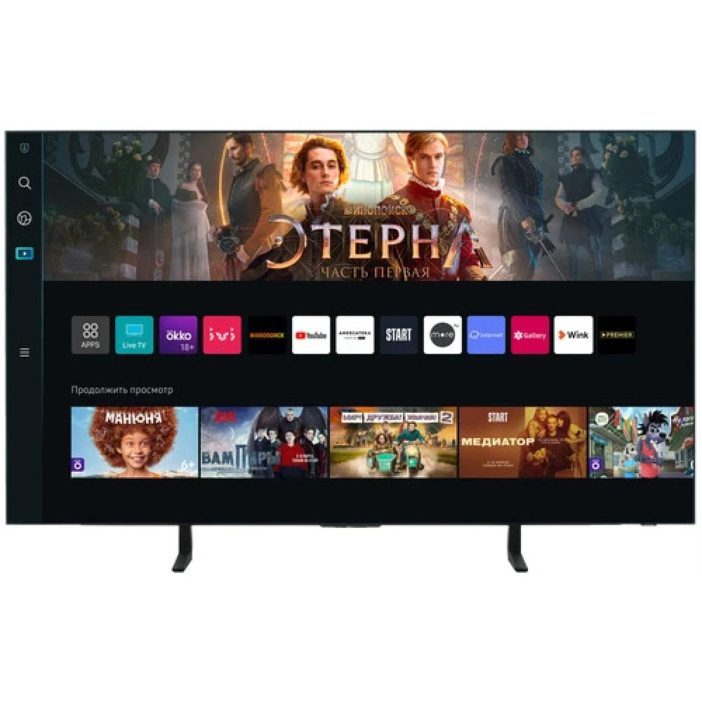 Телевизор 48'' Samsung/ 48", OLED, Ultra HD, Tizen Smart TV, 120 Hz (Up to 144Hz), HDR10+, Wi-Fi, Voice, DVB-T2/C/S2, Bluetooth, CI+(1.4), FreeSync PremiumPRO, 2.1Ch 40W, OTS Lite, 4HDMI, 2USB, Grap