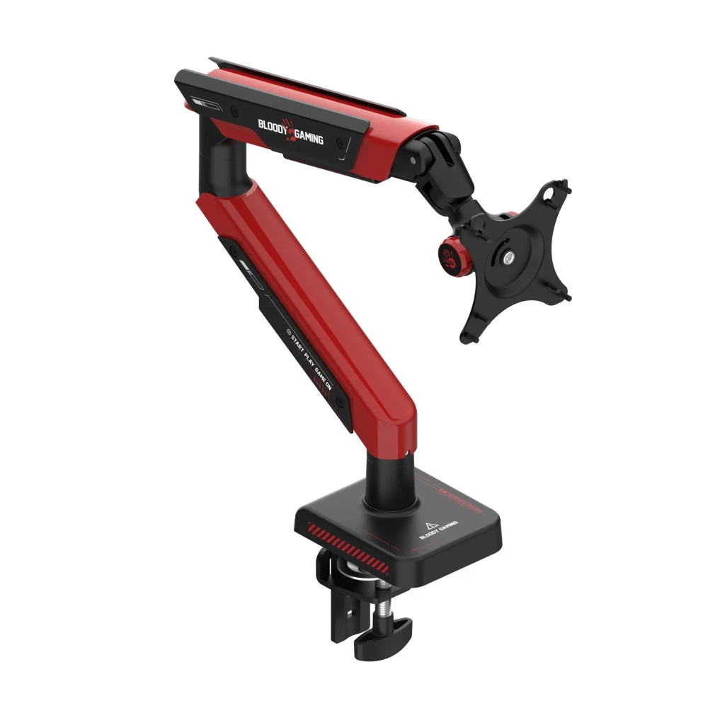 Настольное крепление для монитора A4Tech Bloody DM-8, 17"-39", VESA 75x75/100x100, до 9кг,Sports Red