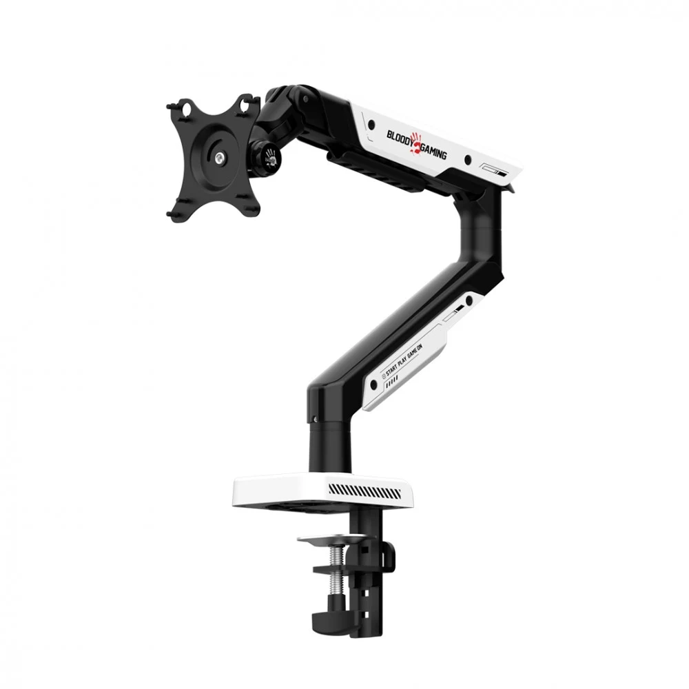 Настольное крепление для монитора A4Tech Bloody DM-8, 17"-39",VESA 75x75/100x100,до 9кг,Sports White