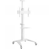 Стойка мобильная, Brateck, TTV12-46TW, 37"-70", Макс. нагрузка - 70 кг, 1250-1600 мм, Угол наклона +5°~-12°, белый