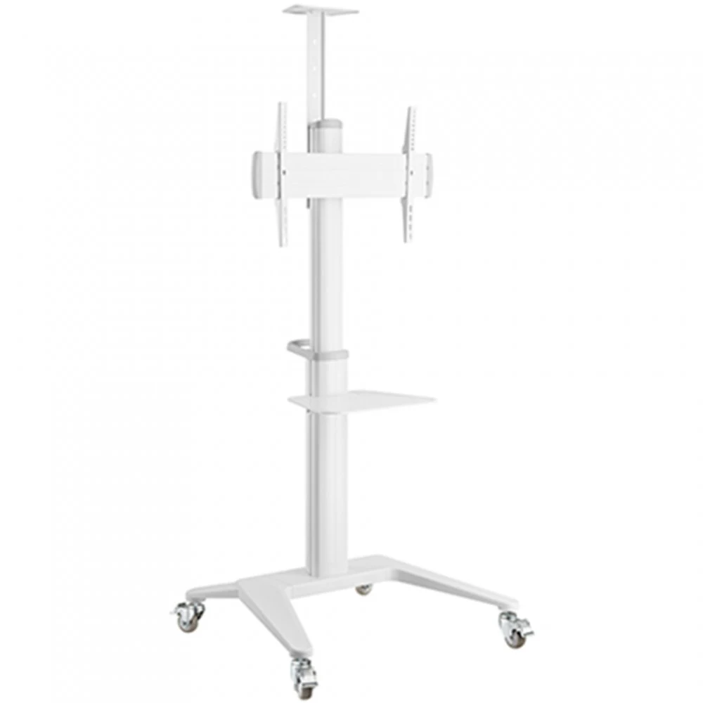 Стойка мобильная, Brateck, TTV12-46TW, 37"-70", Макс. нагрузка - 70 кг, 1250-1600 мм, Угол наклона +5°~-12°, белый