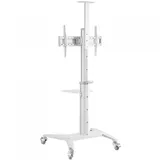 Стойка мобильная, Brateck, TTV12-46TW, 37"-70", Макс. нагрузка - 70 кг, 1250-1600 мм, Угол наклона +5°~-12°, белый