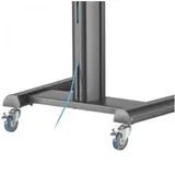 Стойка мобильная, Brateck, TTV12E-46TW, 37"-70", Макс. нагрузка - 70 кг, 1250-1600 мм, Угол наклона +5°~-12°, черный