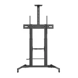 Digis DSM-P1106CH Стойка мобильная для ТВ 55"-100" до 100 кг, VESA до 1000x600mm, наклон -15°/+5°, безинструментальная регулировка высоты ТВ и полок для камеры и источников.
