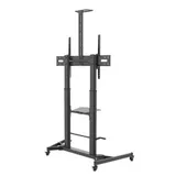 Digis DSM-P1106CH Стойка мобильная для ТВ 55"-100" до 100 кг, VESA до 1000x600mm, наклон -15°/+5°, безинструментальная регулировка высоты ТВ и полок для камеры и источников.