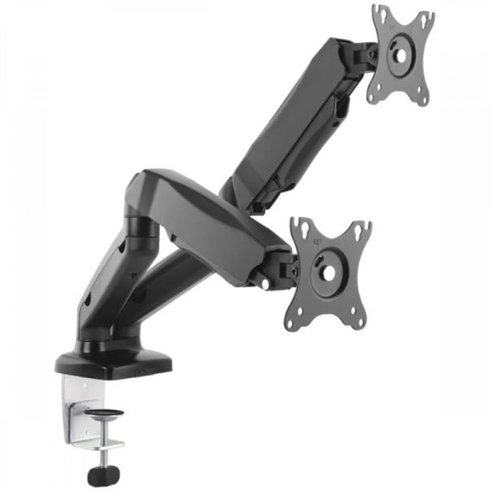 ONKRON G160 чёрный {Для двух экранов с диагональю 13"-27" Допустимая нагрузка: 2 x (2-6,5 кг) VESA: 75x75, 100x100 мм}
