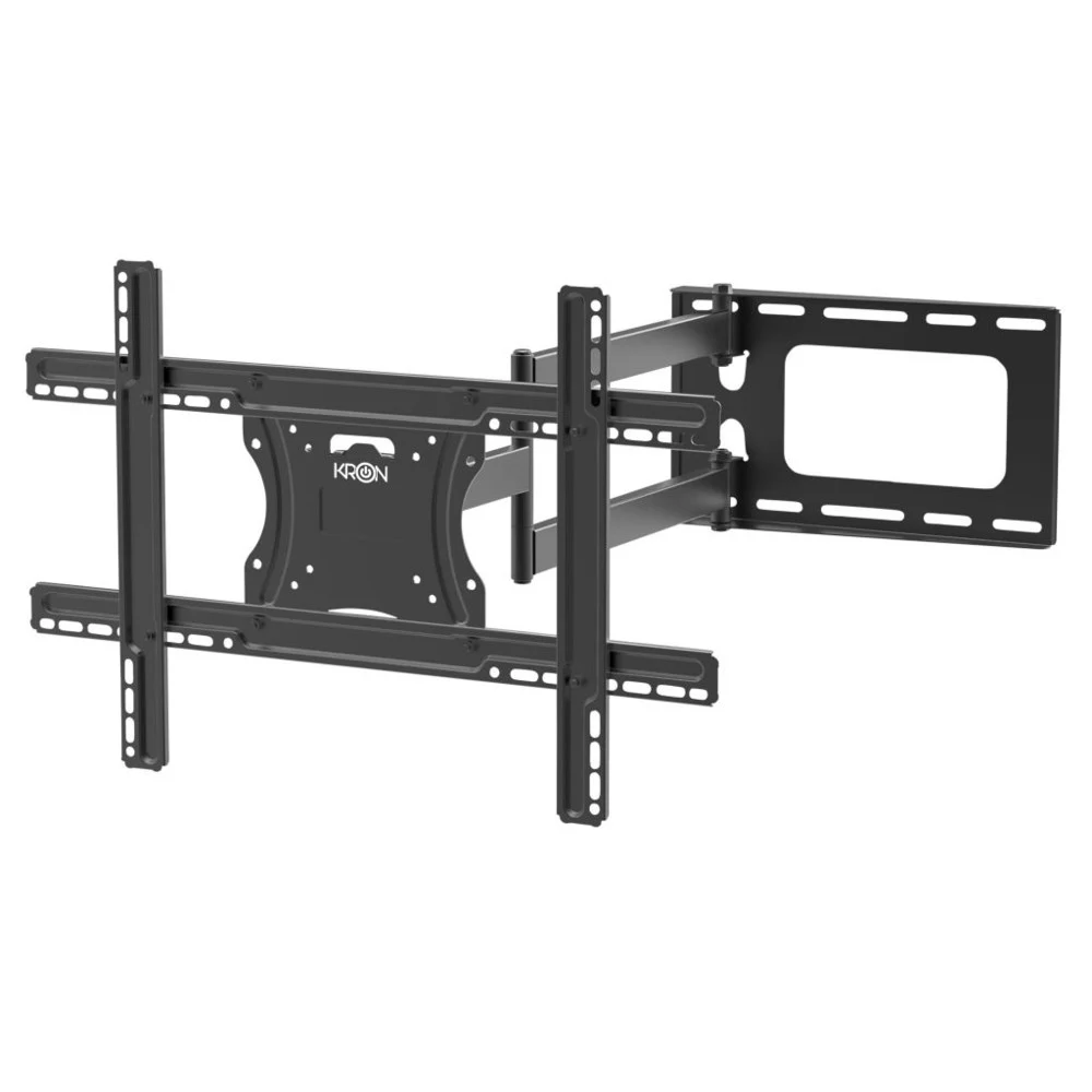 Кронштейн ONKRON/ 40-75" макс 400*600 наклон -5°/+15° поворот ±180° Макс нагрузка 68,2кг, от стены 110-711мм