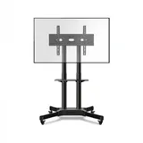 ONKRON Стойка TS1351cn ЧЕРНЫЙ Мобильная стойка для диагоналей 32"-65". Максимальная нагрузка: 45,5 кг, VESA: 100х100 ~ 600х400 мм, Регулировка высоты: 1200~1500 мм. Кабель-канал внутри столбов, Регу