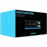 Игровой контроллер Logitech G Saitek Pro Flight Radio Panel панель радиоприборов для полетных симуляторов, черная, 4 дисплея, 2 клавиши, 2 тумблера, 2 регулятора настройки, USB 2.0 кабель 1,8м