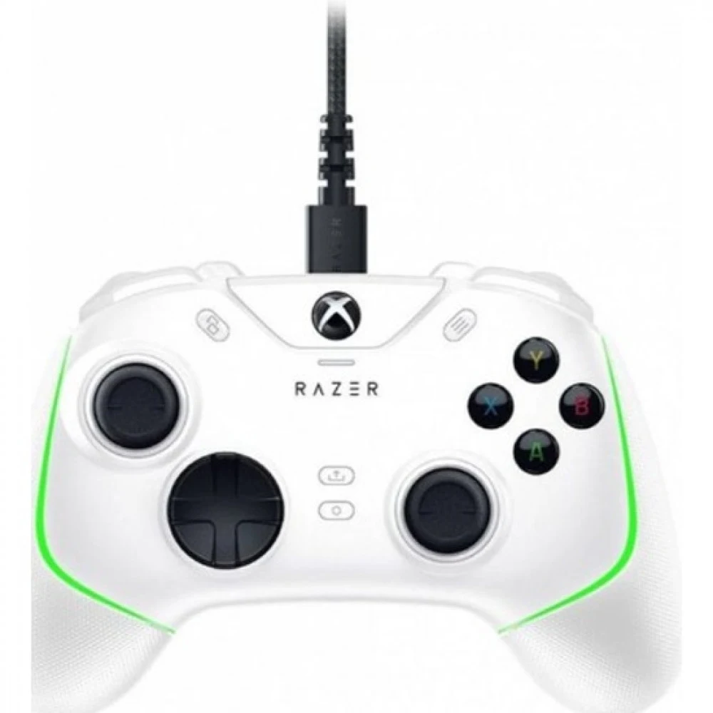 Геймпад, Razer, Wolverine V2 Chroma - White, RZ06-04010200-R3M1, Работает с Xbox One, Xbox Series X | S или ПК (Windows® 10 и выше), 6 дополнительных многофункциональных кнопок, Сменные насадки джой