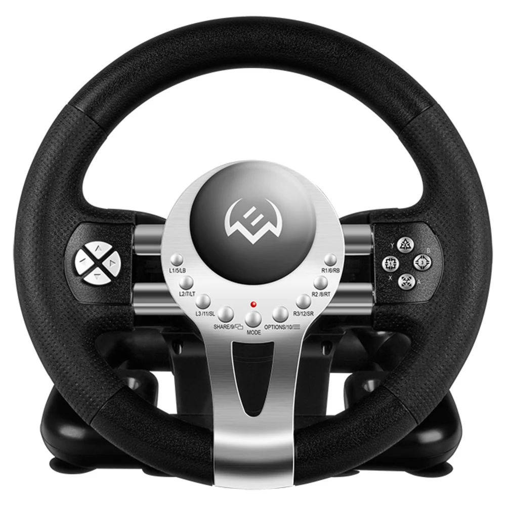 Руль SVEN GC-W800 (USB, педали, вибро, скоба, лепестки, АКПП, D-pad, 12 кл, резин. вставки, PC, PS-3/4, XB1)