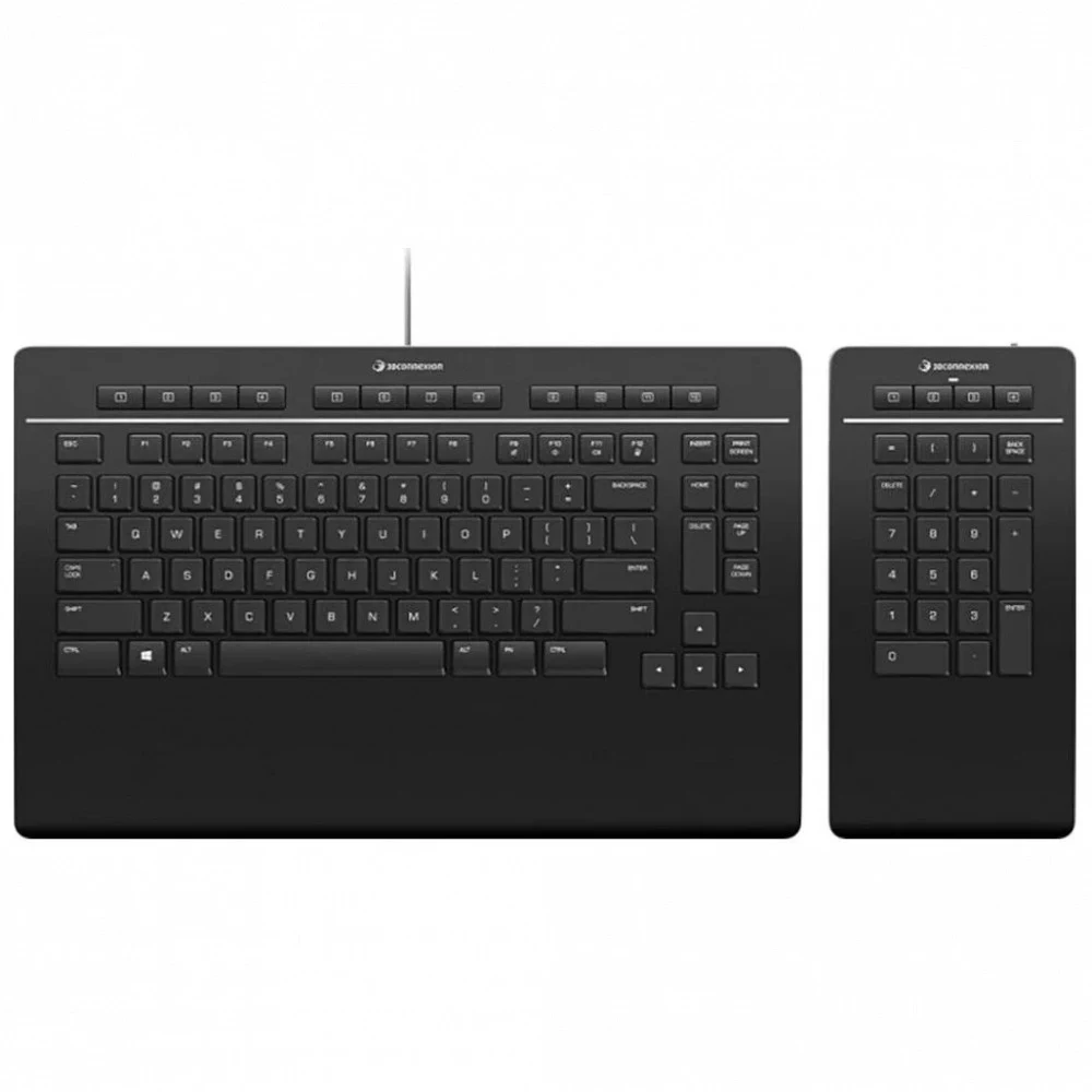 3DX-700092 3Dconnexion Keyboard Pro with Numpad, US-International (QWERTY) {5} (341214)
