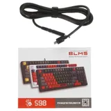 Клавиатура A4Tech Bloody S98 Sports Navy BLMS Plus механическая синий/белый USB for gamer LED (S98 SPORTS NAVY BLMS RED PLUS)
