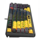 Клавиатура A4Tech Bloody S98 механическая желтый/серый USB for gamer LED (SPORTS LIME)