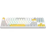 Клавиатура A4Tech S87 Energy механическая белый USB for gamer LED (S87 USB ENERGY WHITE) кабель 1.8м
