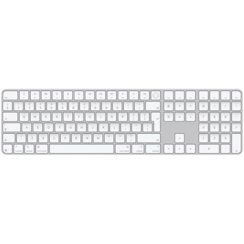 Клавиатура APPLE Magic Keyboard with Touch ID and Numeric Keypad for Mac models with Apple silicon - Russian - White Keys (MXK73RS/A)