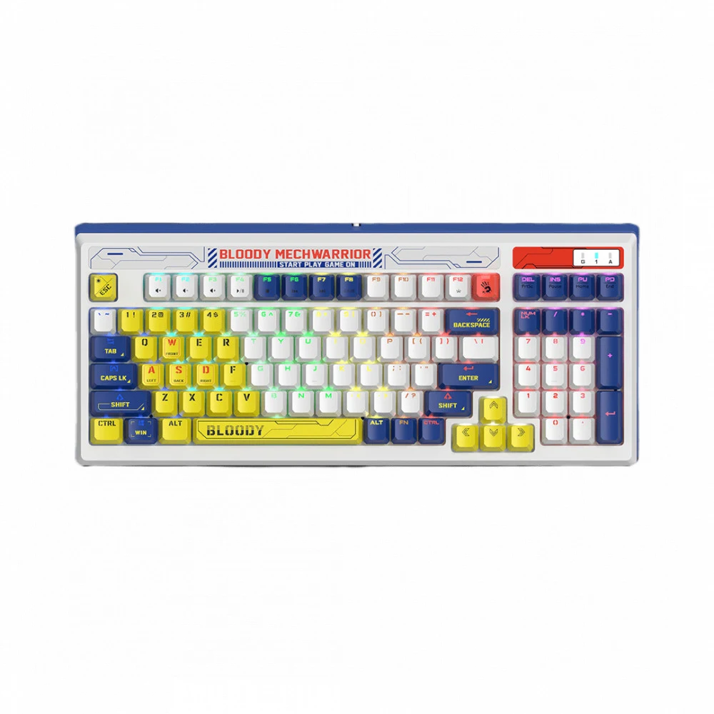 Клавиатура A4Tech Bloody B950 Blue, RGB-LED, Wired, Multimedia, Gaming, Backlight RGB, USB