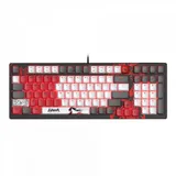 Клавиатура игровая Bloody S98-Naraka USB/мех/1,8м/Черно-Красный