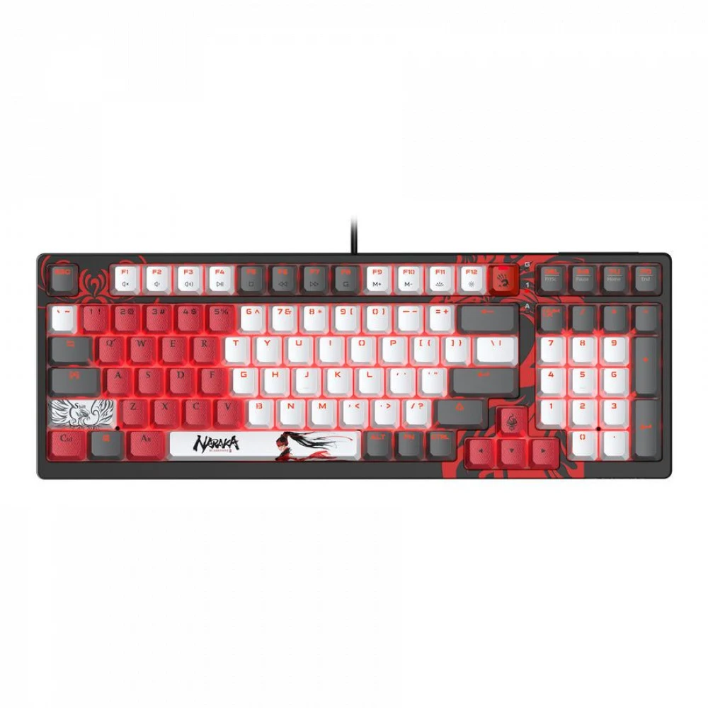 Клавиатура игровая Bloody S98-Naraka &lt USB, механическая, 1,8м&gt