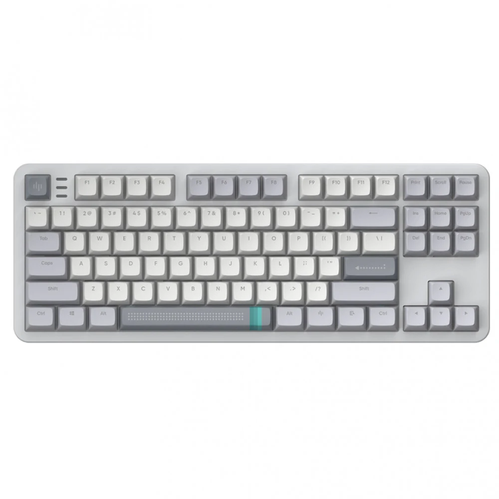 Клавиатура, Dark Project, DPKB_DAYLIGHT_87_ANSI_UA, ALU87A Daylight, Игровая, Механическая, TKL, g3ms Zircon switches, USB, Подсветка RGB, Размер: 362 x 136 x 42 мм., Анг/Рус, Серый