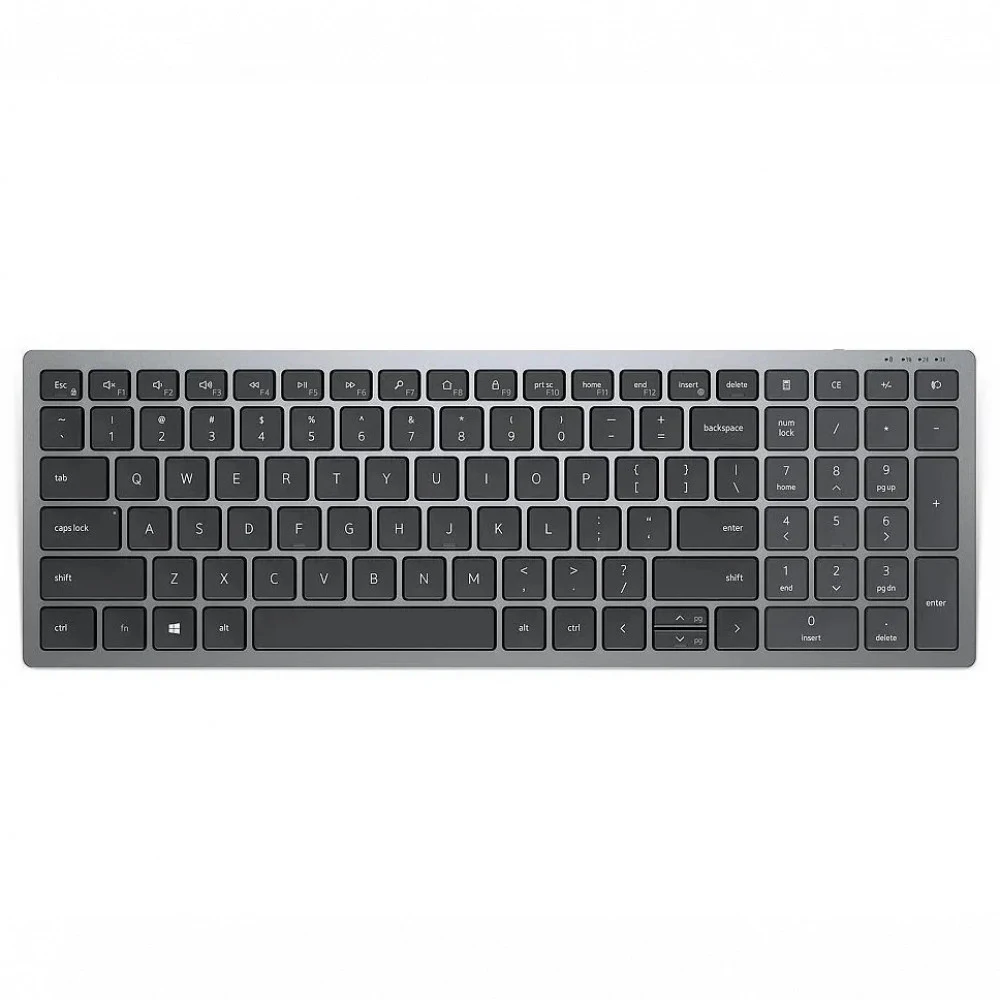 Клавиатура Dell/Compact Multi-Device Wireless Keyboard - KB740 - Russian (QWERTY)/Bluetooth
