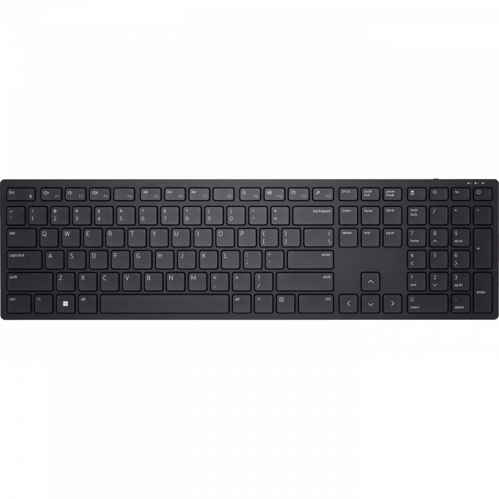 Клавиатура Dell KB500, Wireless, Multimedia, Black, 2xAAA, 2.4GHz
