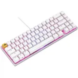Клавиатура, Glorious, GMMK2 Compact, GLO-GMMK2-65-FOX-W, Игровая, Механические переключатели, Glorious Fox Linear Switches, RGB подсветка, Белый