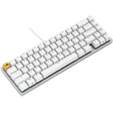 Клавиатура, Glorious, GMMK2 Compact, GLO-GMMK2-65-FOX-W, Игровая, Механические переключатели, Glorious Fox Linear Switches, RGB подсветка, Белый