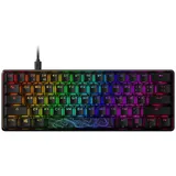 Клавиатура, HyperX, 4P5N0AA#ACB, HKBO1S-RB-RU/G, Alloy Origins 60, Игровая, Механическая, HyperX Red switch, USB, Подсветка RGB, Размер: 337*235*306 мм., Анг/Рус, Чёрный