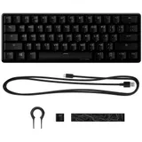 Клавиатура, HyperX, 4P5N0AA#ACB, HKBO1S-RB-RU/G, Alloy Origins 60, Игровая, Механическая, HyperX Red switch, USB, Подсветка RGB, Размер: 337*235*306 мм., Анг/Рус, Чёрный