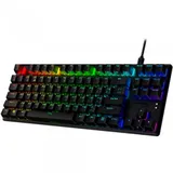 Клавиатура, HyperX, 639N7AA#ABA, Alloy Origins Core PBT HX Red TKL, Игровая, Механическая, HyperX Red-Linear switch, USB, Подсветка RGB, Размер: 360*132,5*34,5 мм., Анг/Рус, Чёрный