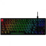 Клавиатура, HyperX, 639N7AA#ABA, Alloy Origins Core PBT HX Red TKL, Игровая, Механическая, HyperX Red-Linear switch, USB, Подсветка RGB, Размер: 360*132,5*34,5 мм., Анг/Рус, Чёрный