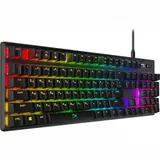 Клавиатура, HyperX, 639N5AA#ABA, Alloy Origins PBT HX Aqua, Игровая, Механическая, HyperX Aqua-Tactile switch, USB, кабель 1.8м, Подсветка RGB, Анг., Чёрный