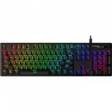 Клавиатура, HyperX, 639N5AA#ABA, Alloy Origins PBT HX Aqua, Игровая, Механическая, HyperX Aqua-Tactile switch, USB, кабель 1.8м, Подсветка RGB, Анг., Чёрный