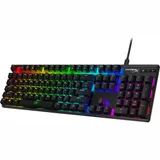 Клавиатура, HyperX, 639N5AA#ABA, Alloy Origins PBT HX Aqua, Игровая, Механическая, HyperX Aqua-Tactile switch, USB, кабель 1.8м, Подсветка RGB, Анг., Чёрный