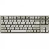 Классическая TKL (80%) механическая клавиатура Keychron C1 Pro 8K - проводное подключение, частота опроса 8K, 87 клавиш, ANSI, с поддержкой QMK/VIA, корпус из ABS пластика, Tray Mount, цвет Retro, п