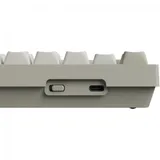 Классическая TKL (80%) механическая клавиатура Keychron C1 Pro 8K - проводное подключение, частота опроса 8K, 87 клавиш, ANSI, с поддержкой QMK/VIA, корпус из ABS пластика, Tray Mount, цвет Retro, п